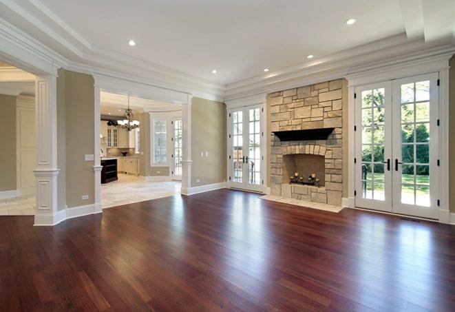 beautifully polished hardwood flooring in a modern home